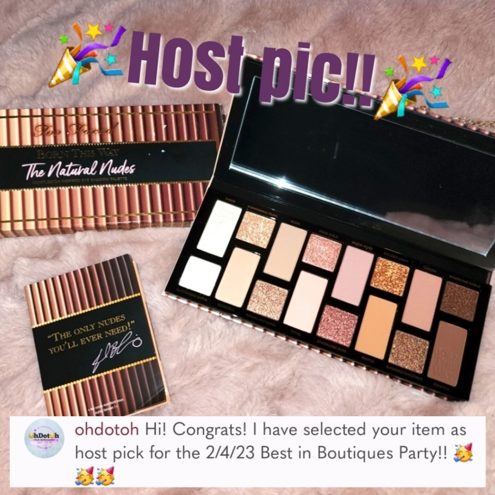 Too Faced 🎭 Born This Way Natural Nudes Eyeshadow Palette 🤎 16 Shades NIB